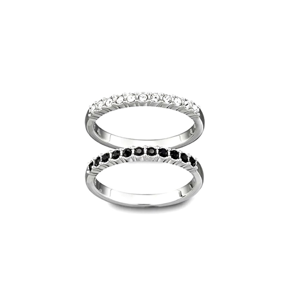 Swarovski Crystal Mixed Rings - Set of 2